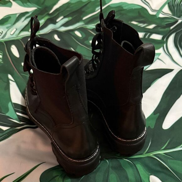 Rag & Bone Black Lace-Up Boots main image 5